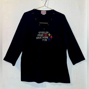 Pittsburgh Steelers Vintage Rhinestone T-shirt